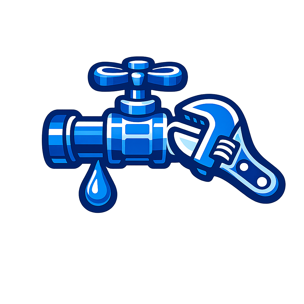 Plumbing water line repair with wrench and dripping water.